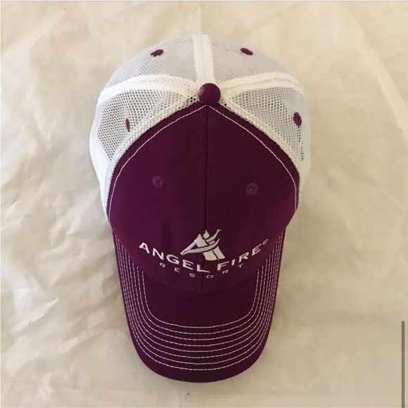 Ouray Angel Fire Resort Maroon Trucker Hat - Picture 4 of 12